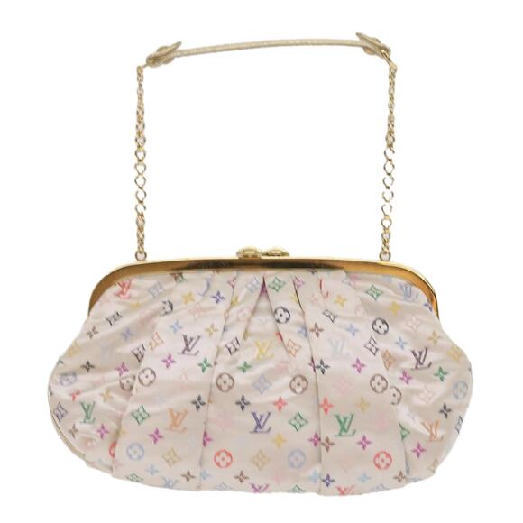 LOUIS VUITTON Monogram Multicolor Omoniere Hand Bag White - Picture 13 of 16